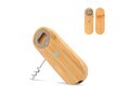 Multifunctional bamboo bottle opener