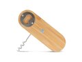 Multifunctional bamboo bottle opener