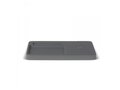 Desk organizer with wireless charger limestone 5W