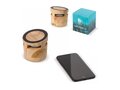 Wooden look speaker 3W & wireless charger 5W