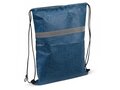 Drawstring bag with reflective stripe