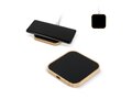Wireless charger bamboo & glass 10W