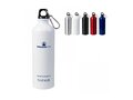 Water bottle aluminum with carabiner 750ml