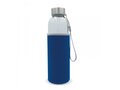 Water bottle glass with sleeve 500ml