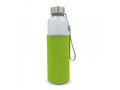 Water bottle glass with sleeve 500ml 6