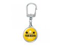 Keyring Metal round