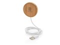 10W bamboo magnetic wireless charger 4