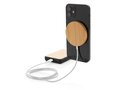 10W bamboo magnetic wireless charger 3