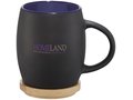 Hearth ceramic mug with wood lid/coaster 10