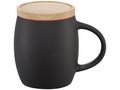 Hearth ceramic mug with wood lid/coaster 6