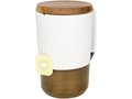 Tahoe tea and coffee ceramic mug with wood lid 9