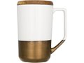Tahoe tea and coffee ceramic mug with wood lid 8