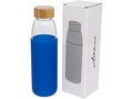 Kai 540 ml glass sport bottle with wood lid 8