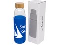 Kai 540 ml glass sport bottle with wood lid 9