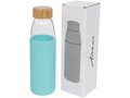 Kai 540 ml glass sport bottle with wood lid 11