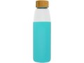 Kai 540 ml glass sport bottle with wood lid 12