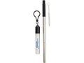 Zeya reusable stainless steel straw keychain 2