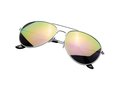 Aviator sunglasses with coloured mirrored lenses 4