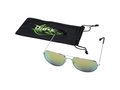 Aviator sunglasses with coloured mirrored lenses 2