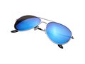 Aviator sunglasses with coloured mirrored lenses 8