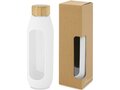Tidan 600 ml borosilicate glass bottle with silicone grip 1