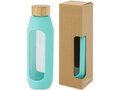 Tidan 600 ml borosilicate glass bottle with silicone grip