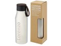Ljungan 500 ml copper vacuum insulated stainless steel bottle with PU leather strap and lid 3