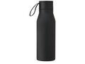 Ljungan 500 ml copper vacuum insulated stainless steel bottle with PU leather strap and lid 15