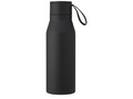 Ljungan 500 ml copper vacuum insulated stainless steel bottle with PU leather strap and lid 14