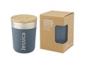 Lagan 300 ml copper vacuum insulated stainless steel tumbler with bamboo lid 12