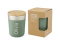 Lagan 300 ml copper vacuum insulated stainless steel tumbler with bamboo lid 20