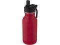 Lina 400 ml stainless steel sport bottle with straw and loop