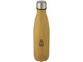 Cove 500 ml vacuum insulated stainless steel bottle with wood print 1