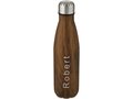 Cove 500 ml vacuum insulated stainless steel bottle with wood print 7