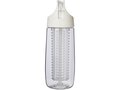 HydroFruit 700 ml recycled plastic sport bottle with flip lid and infuser 2