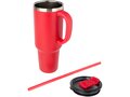 Sydney 1200 ml double wall RCS certified copper vacuum insulated mug with straw 6