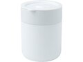 Java 330 ml ceramic tumbler with silicone wrap and plastic lid