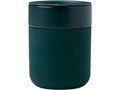 Java 330 ml ceramic tumbler with silicone wrap and plastic lid 14