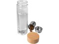 Bailey 400 ml borsilicate glass infuser bottle with bamboo lid 3