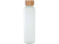 Lume 500 ml matte soda lime glass bottle with bamboo lid 2