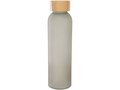 Lume 500 ml matte soda lime glass bottle with bamboo lid 7