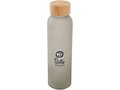 Lume 500 ml matte soda lime glass bottle with bamboo lid 6