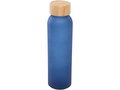 Lume 500 ml matte soda lime glass bottle with bamboo lid 10