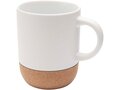 Billie 300 ml ceramic mug with cork details and matt finish 1