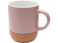 Billie 300 ml ceramic mug with cork details and matt finish