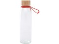 Porto 500 ml glass water bottle with silicone handle and bamboo lid 7