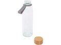 Porto 500 ml glass water bottle with silicone handle and bamboo lid 18