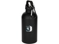 Oregon 400 ml matte RCS recycled single wall stainless steel water bottle with carabiner 5