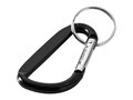 Timor recycled aluminium carabiner keychain