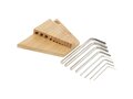 Allen bamboo hex key tool set 5